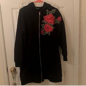 2x zip up hoodie dress